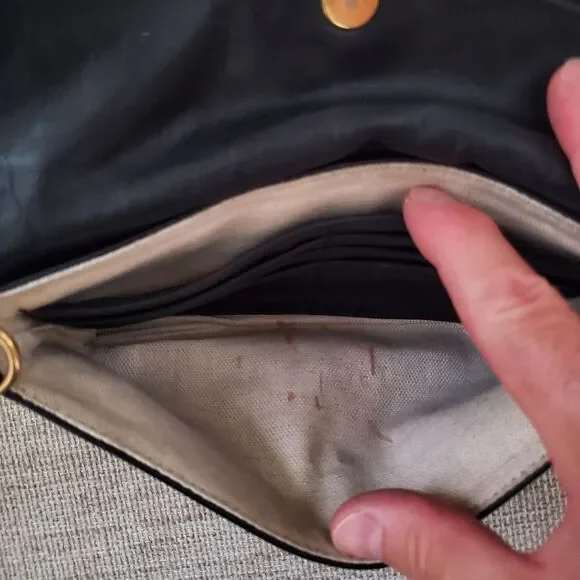 Michael Kors Leather Whipstich Style Clutch - Picture 9 of 13